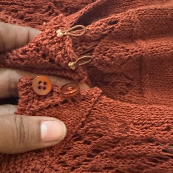 NWT ANTHROPOLOGIE Cruchet Rust Sleeveless midi Dress size S - Picture 11 of 12